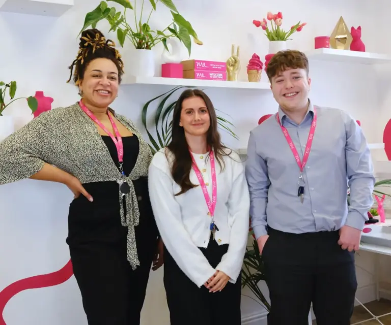 Three of the Manton Executives staff in the office