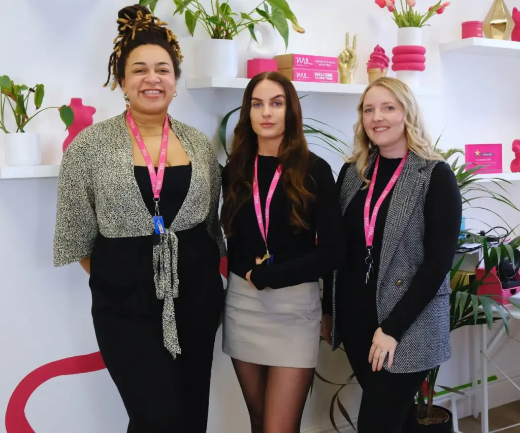 Three of the Manton Executives staff in the office